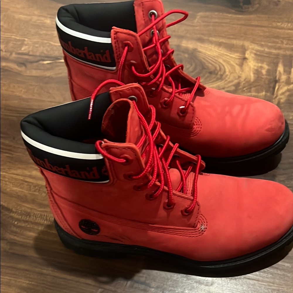 Timberland Bright Red Boots